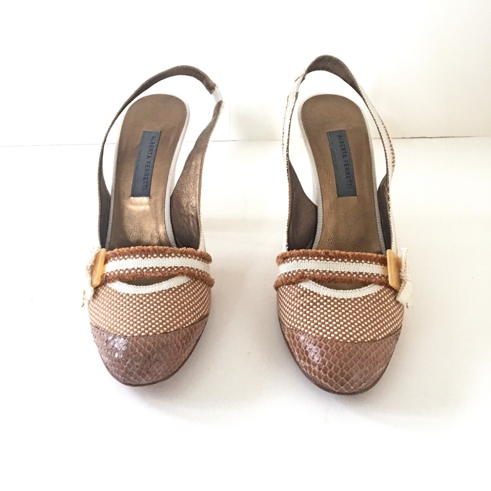 ALBERTA FERRETTI sling-back pumps